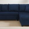Bingo fabric LHS Sectional Sofa (2+ Lounger) In Cool Cobalt Colour