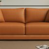 Enchant 2.0 Leatherette 3 Seater Sofa In Tan PU Colour