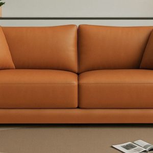 Enchant 2.0 Leatherette 3 Seater Sofa In Tan PU Colour