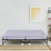 Roll-Away Metal Folding Bed in Black Colour with Mattress