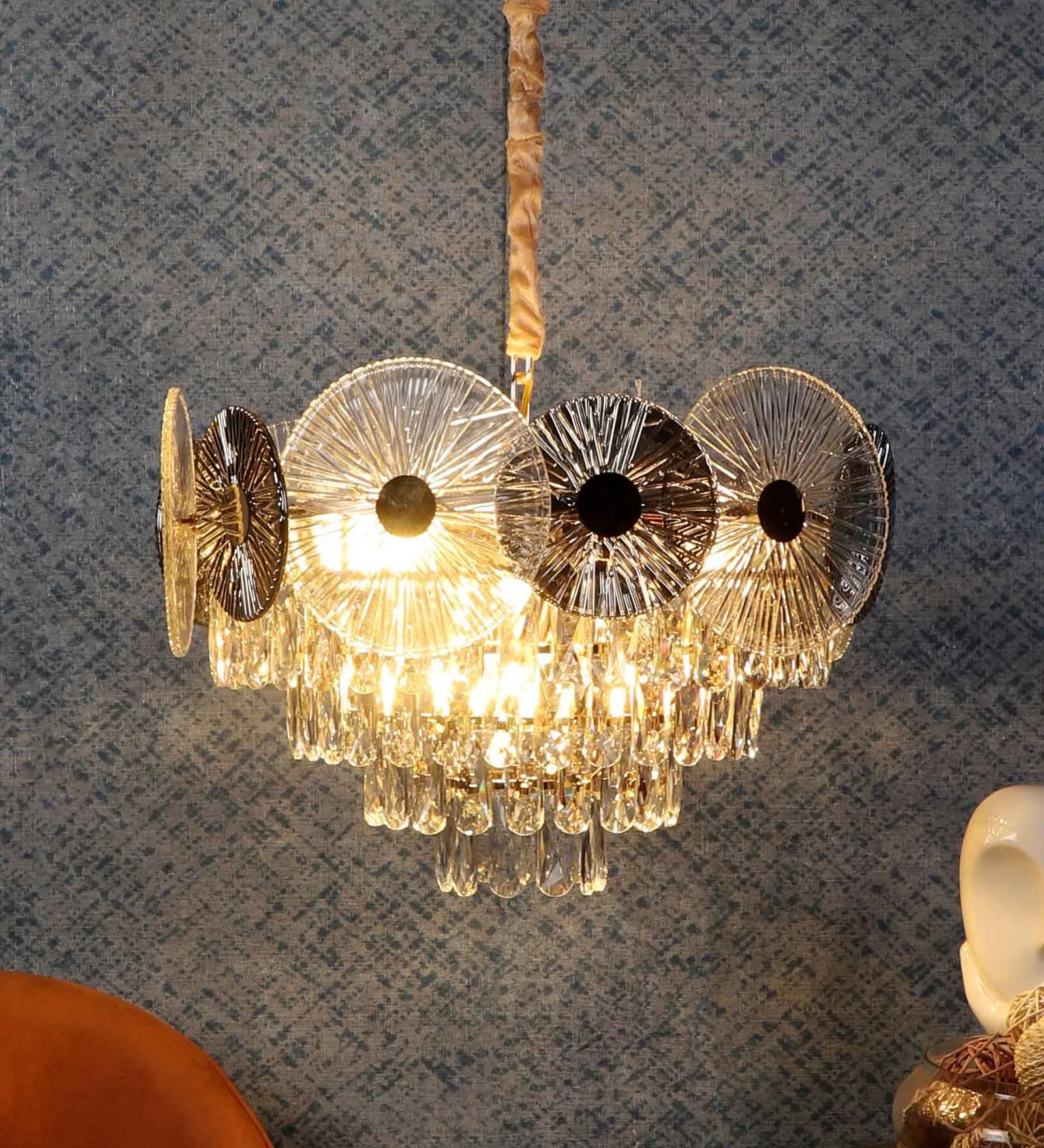 Silsica Gold Iron CHANDELIERS