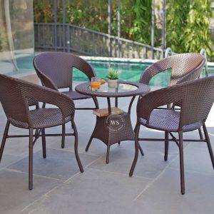Milano 4 Seater Outdoor Set (Brown)