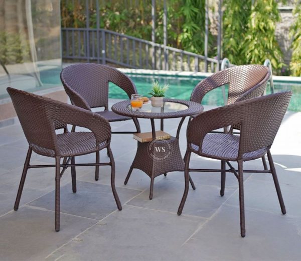 Milano 4 Seater Outdoor Set (Brown)