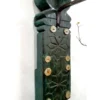 Giant Coconut grater vengai wood painted in green
