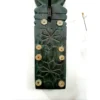 Giant Coconut grater vengai wood painted in green