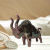 Copper Antique Aluminium 7 Inch Bull Sculpture Table Decor