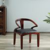 Elegant Sheesham Wood Arm Chair In Honey Oak Finish