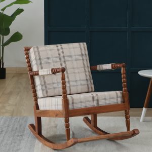 Poise Fabric Rocking Chair In Multi Colour