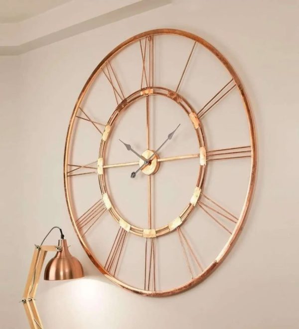 24 inches Rose Gold Grand Roman Wall Clock