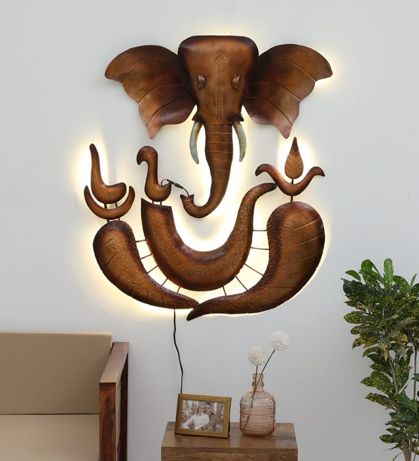 Handmade Gold Spiritual Metal Wall Art