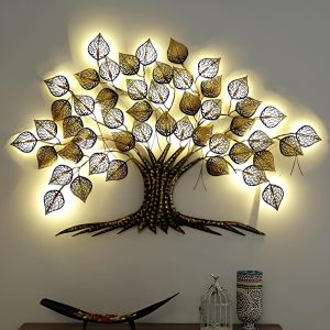 Pan Tree Multicolour Metal Wall Art