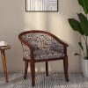 Stalley Sheesham Wood Arm Chair In Multicolor & Scratch Resistant Honey Oak Finish
