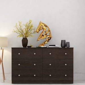 Treasure Chest Of Drawers in Dark Wenge Finish