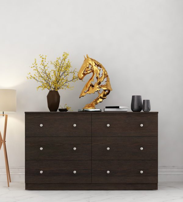 Treasure Chest Of Drawers in Dark Wenge Finish