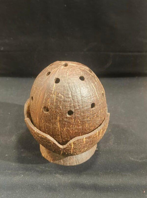 Handcrafted Coconut Shell Incense Cone Holder