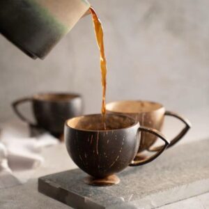 Handmade Tea or Coffee Coconut Cups