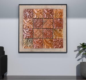 Wekarigar - Square Terracotta designer tile 1