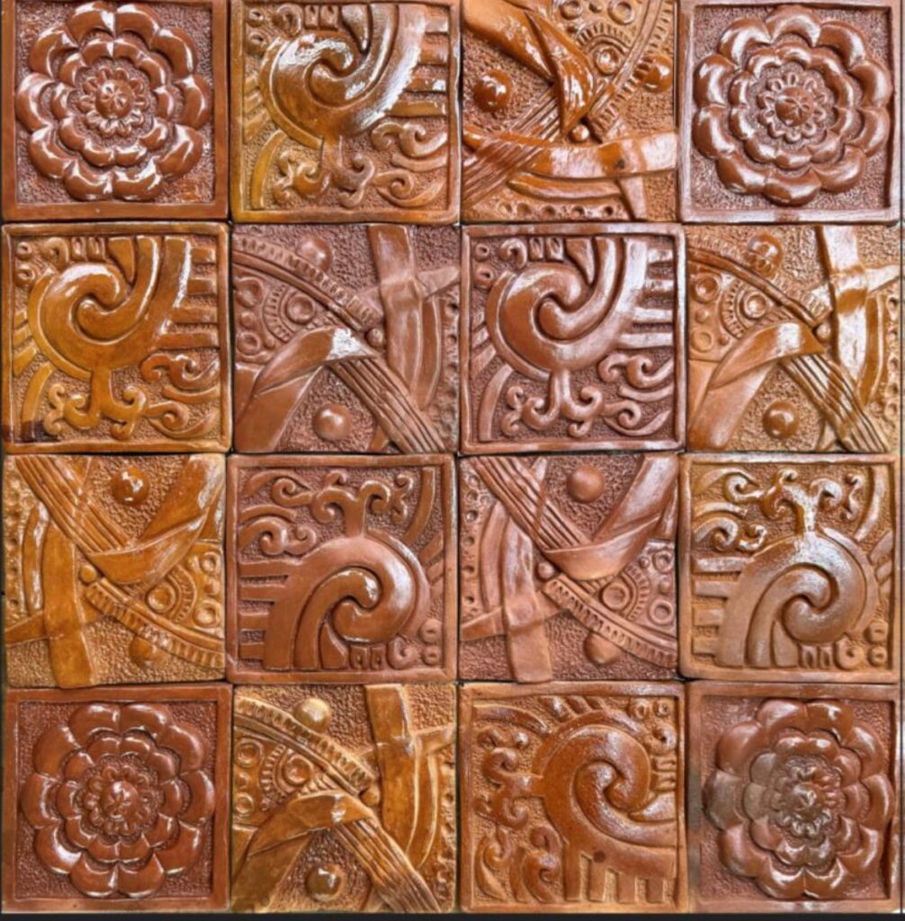 Wekarigar - Square Terracotta designer tile 2